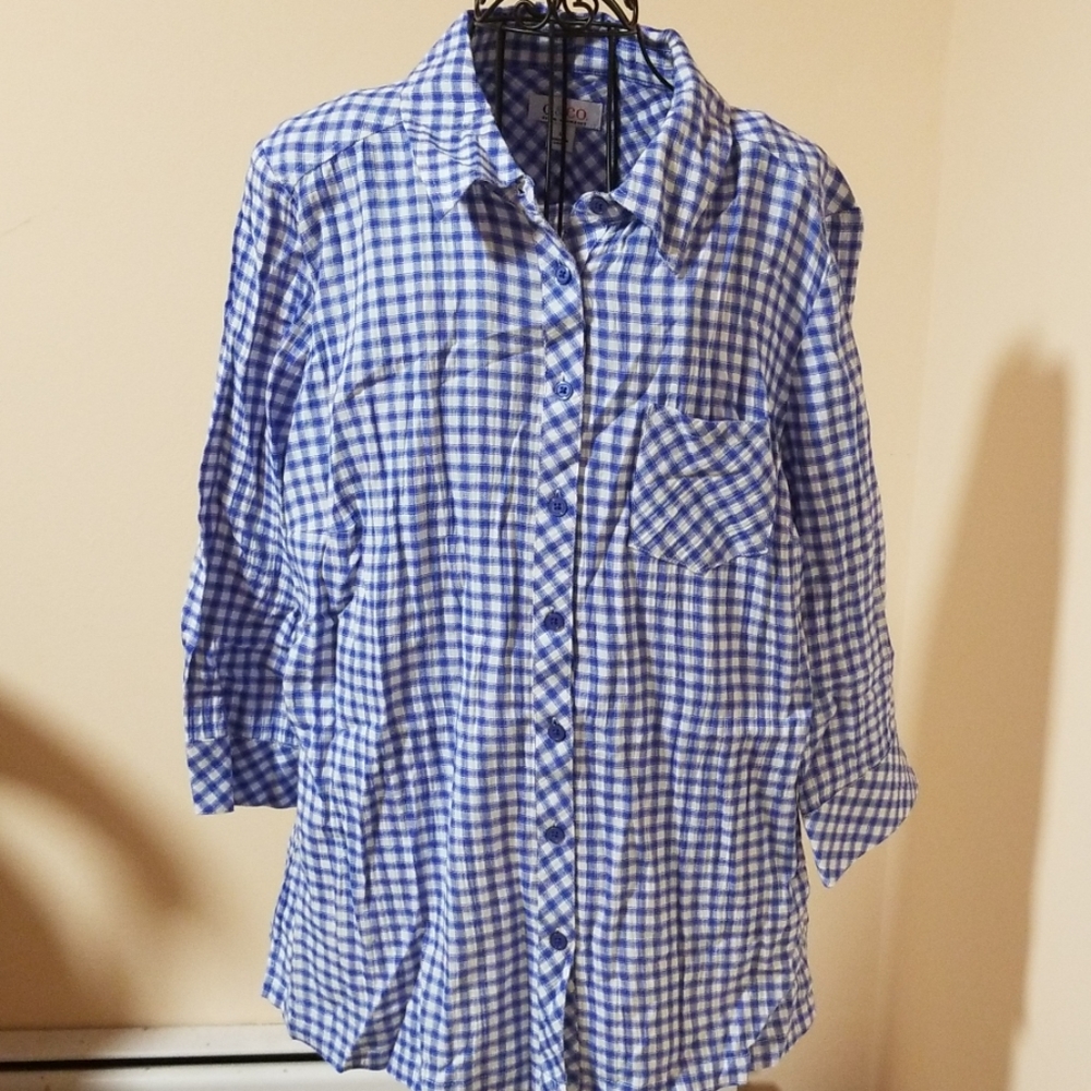 Denim & Co button down size L A253733
